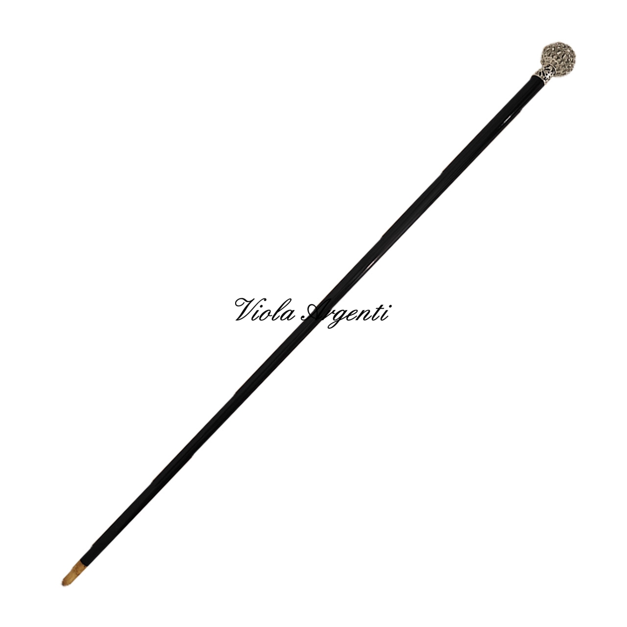 Bastone pomo sfera traforato