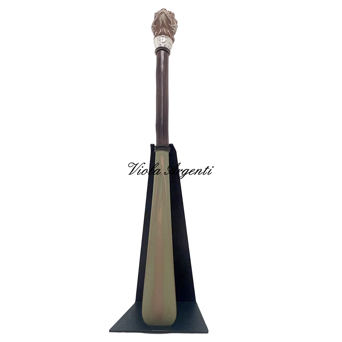 Calzascarpe lungo con scultura testa di cane - 3