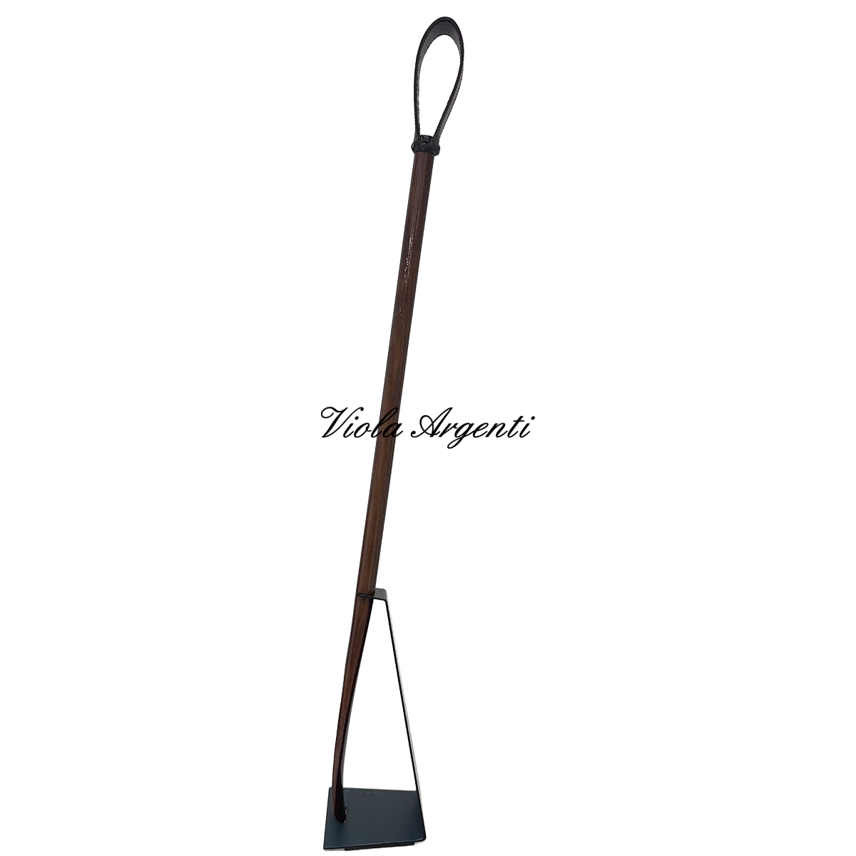 Long Shoehorn in Wood and Genuine Leather - 4