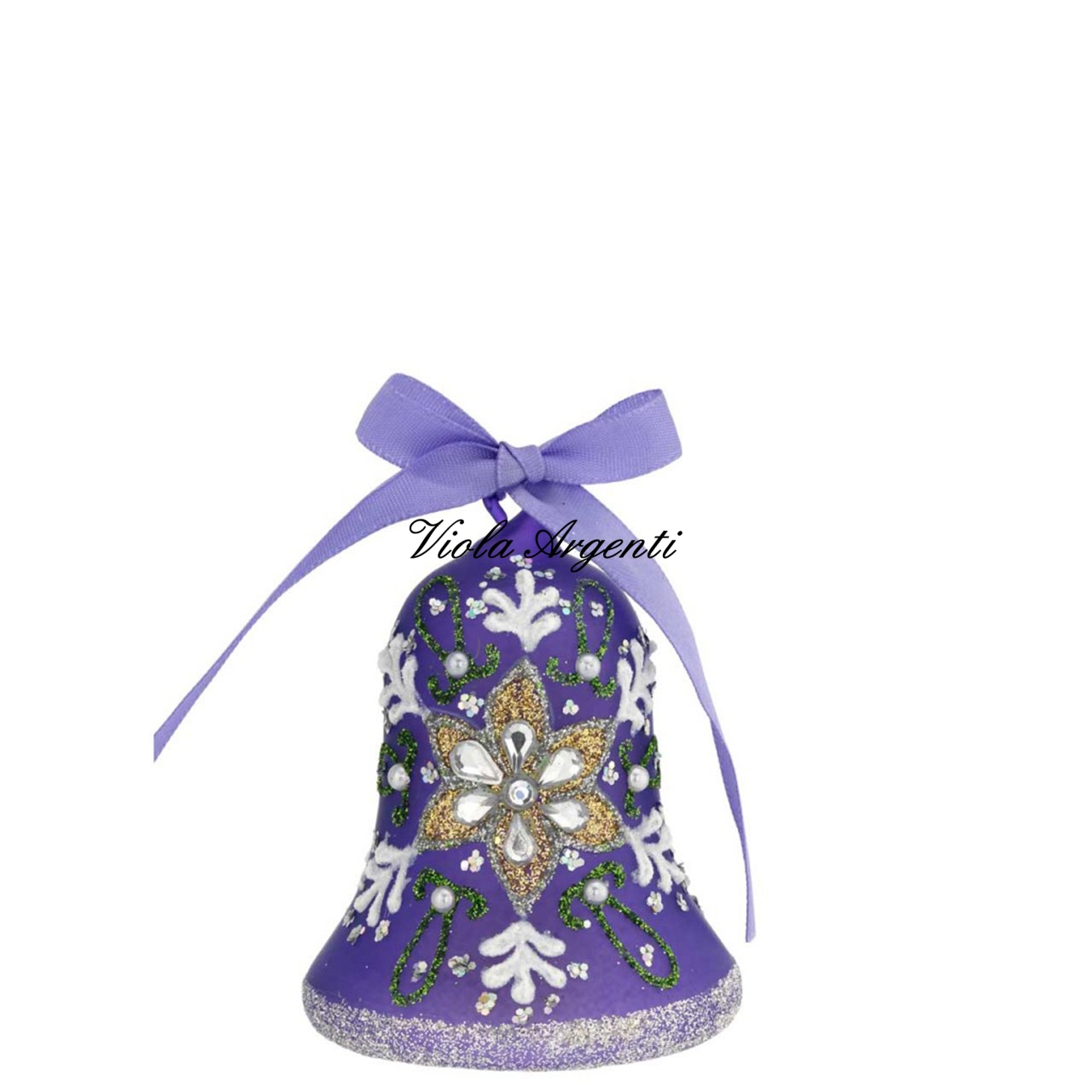 Campanella pasquale viola con led