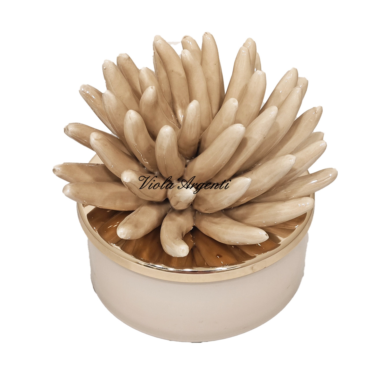 Candela corallo avorio