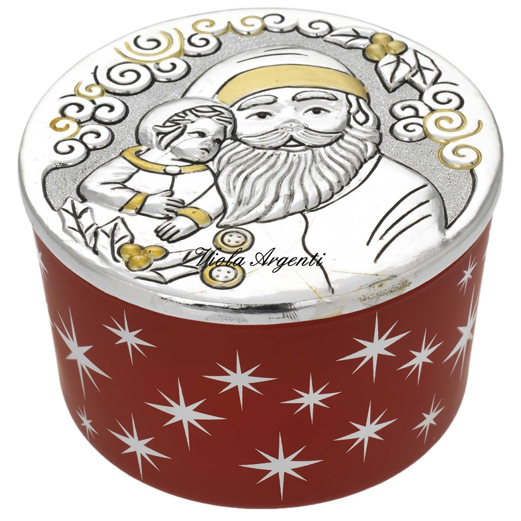 Scented Candle in a Starry Red Jar with Santa Claus Lid – Christmas Edition