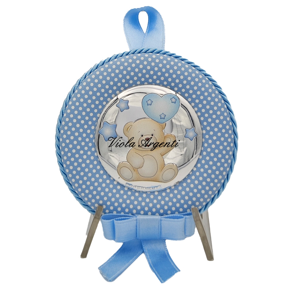 Capoculla orsetto azzurro con carillon