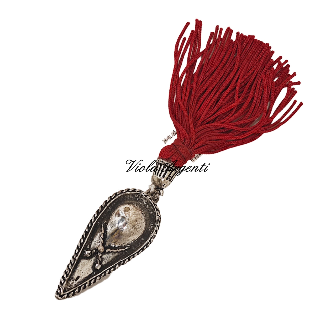 Cappello laurea nappina rossa