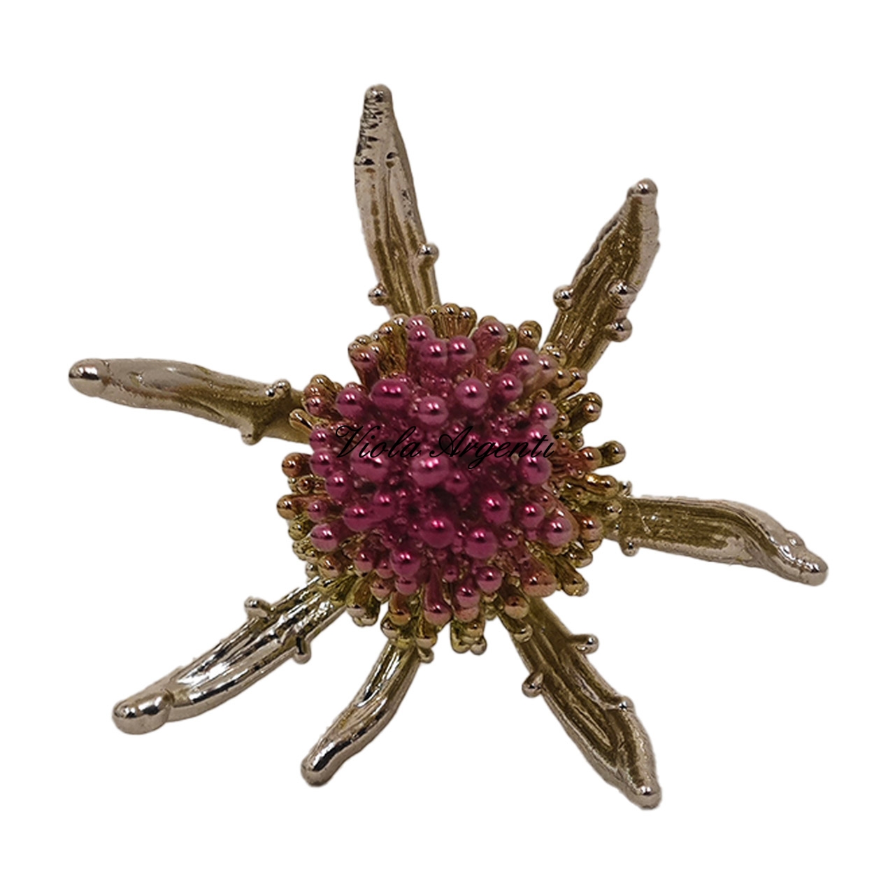 Silver-plated true thistle