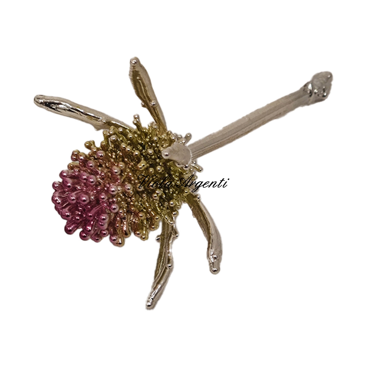 Silver-plated true thistle