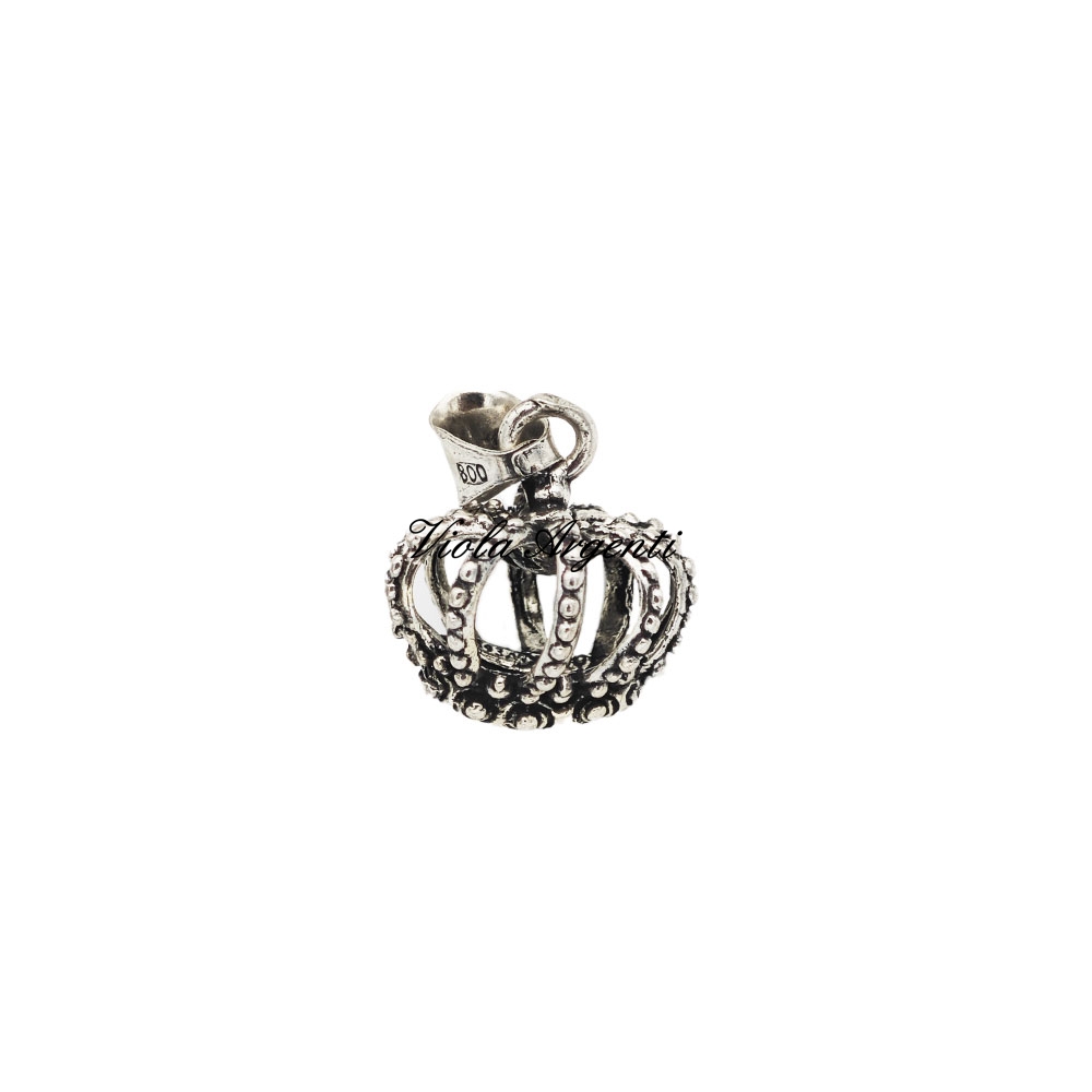 Round Crown Pendant di . Argento online