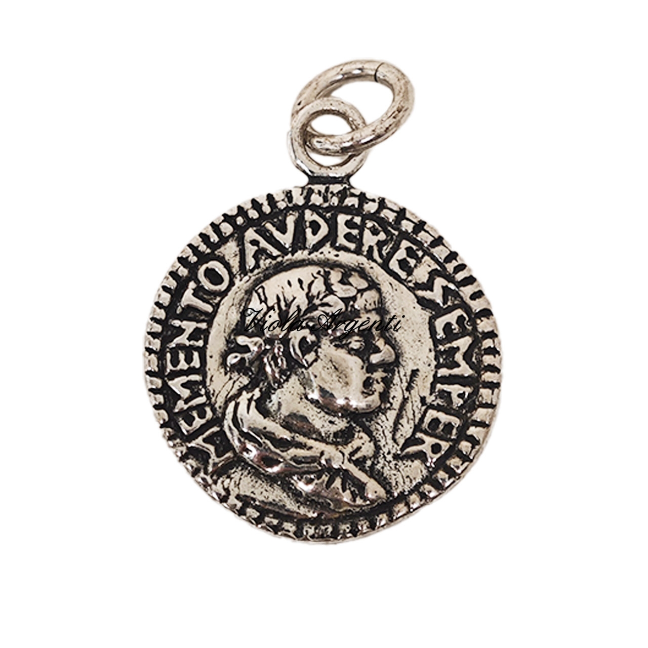 Coin pendant with owl