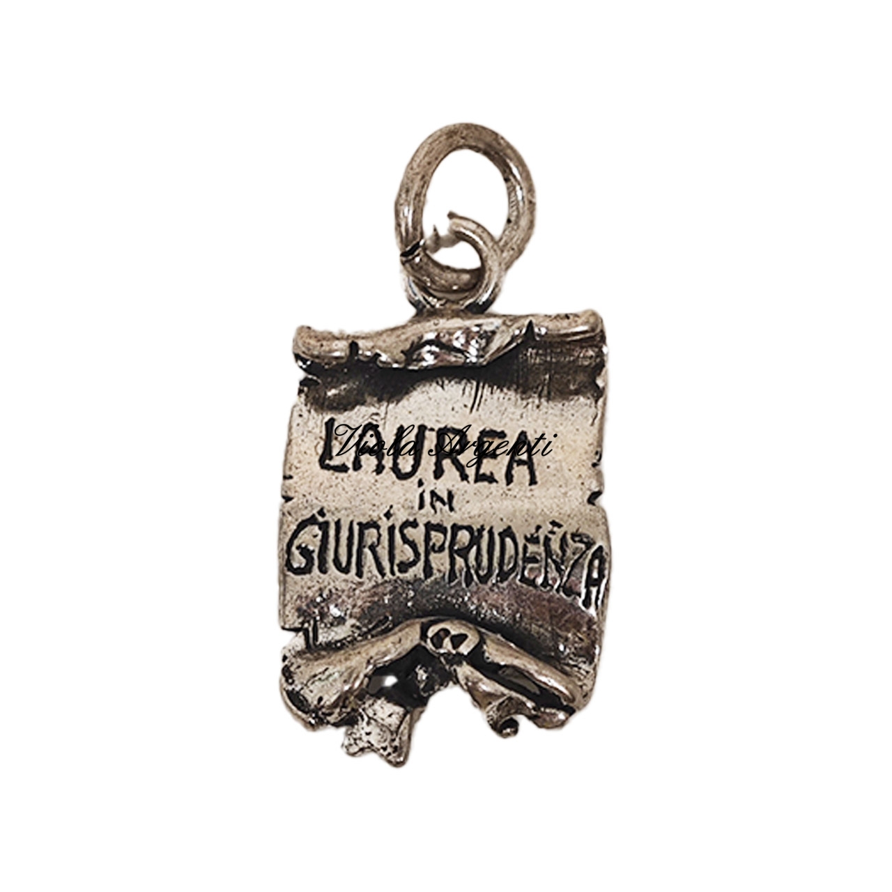 Law degree parchment pendant