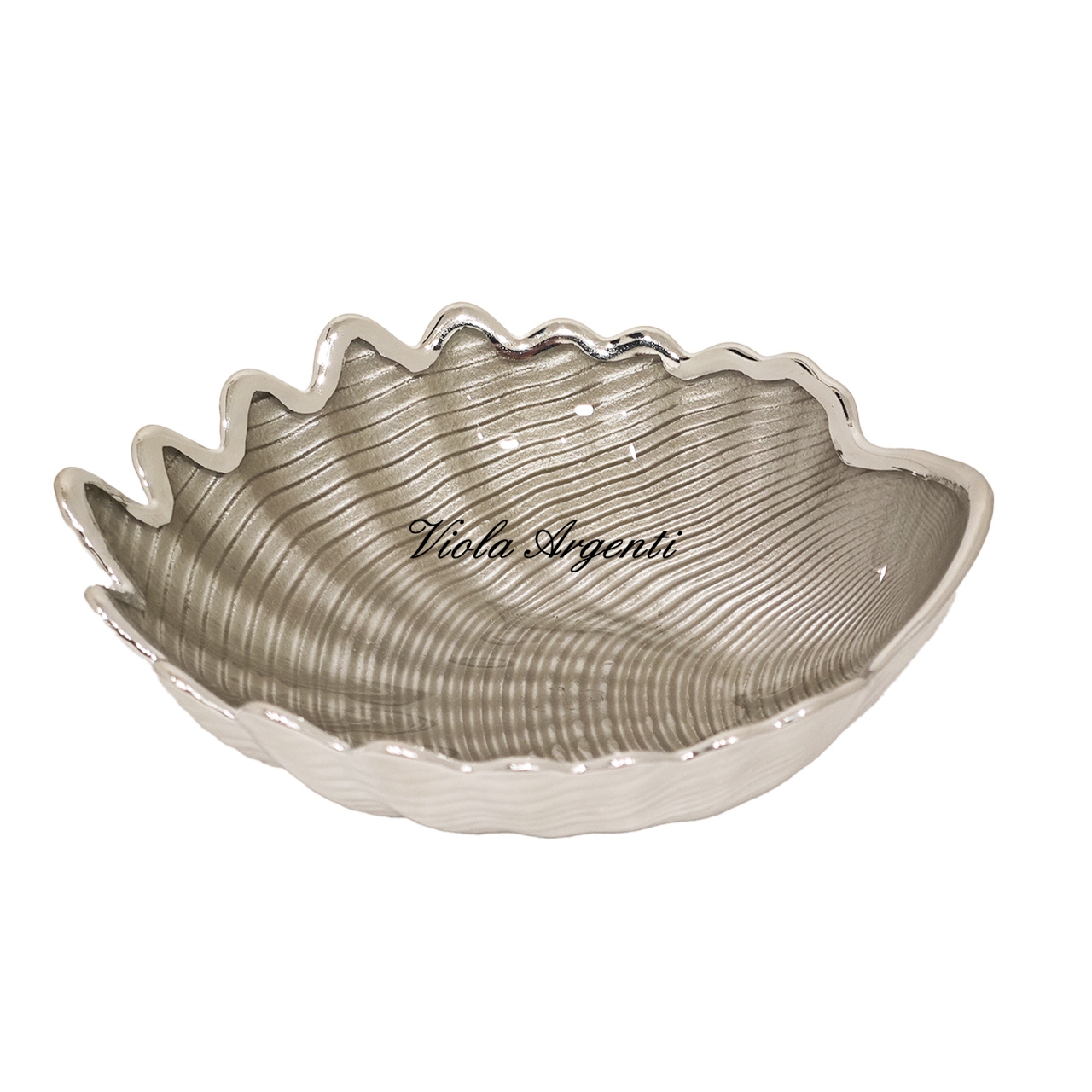Dove-grey shell bowl