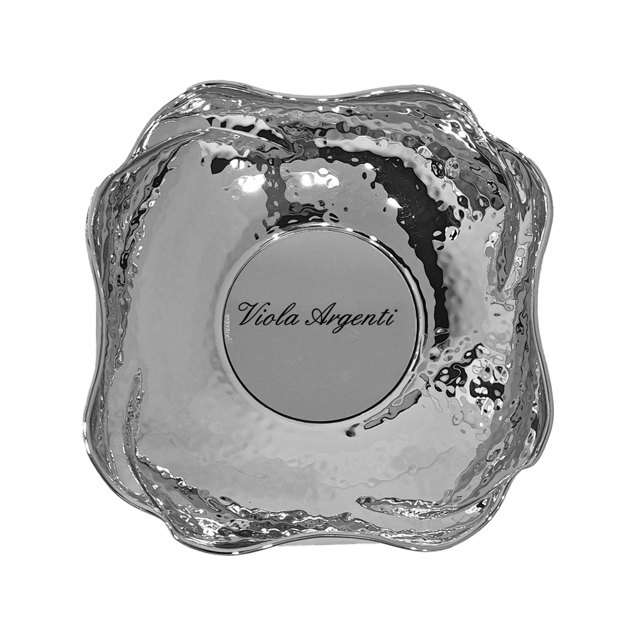 Silver flower bowl