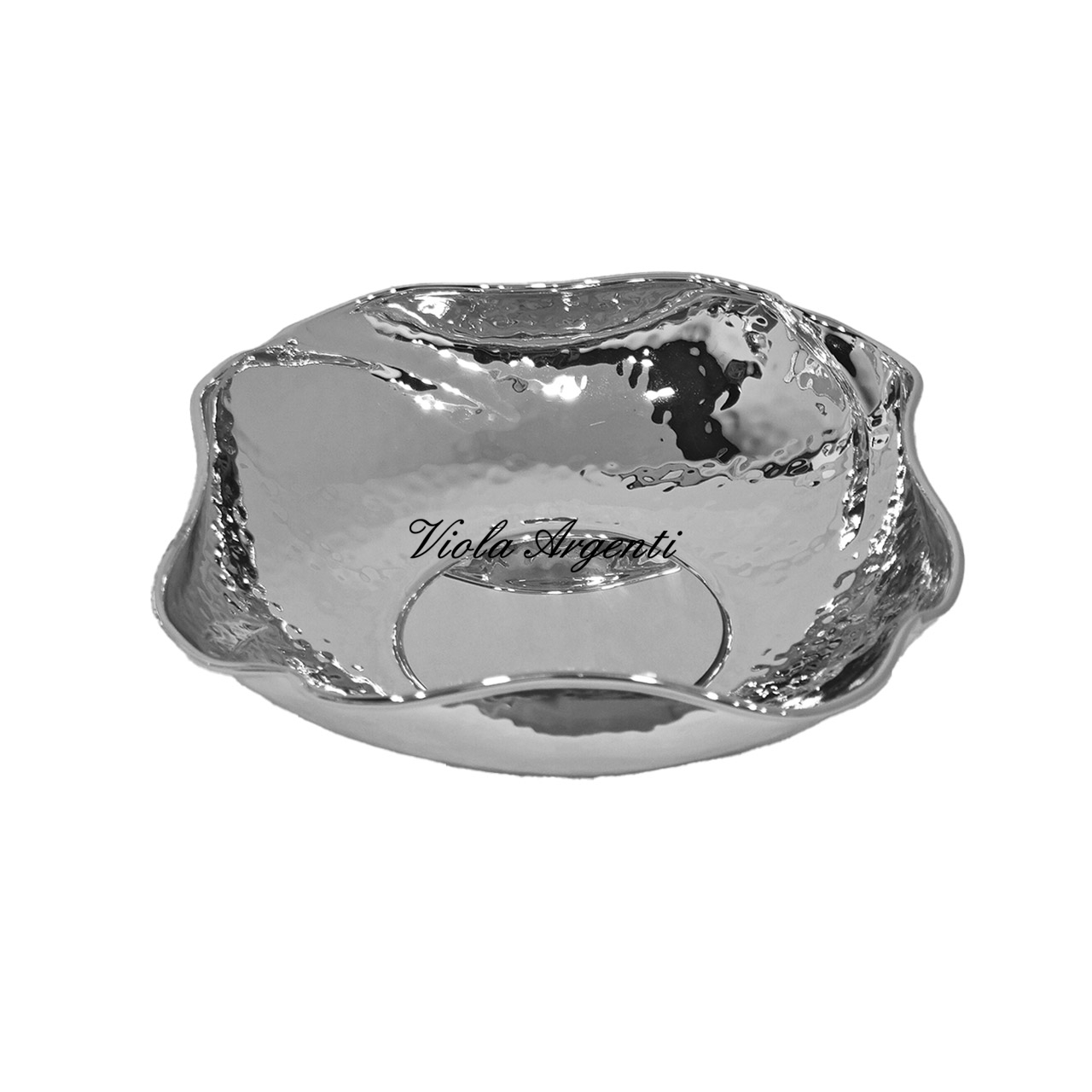 Silver flower bowl
