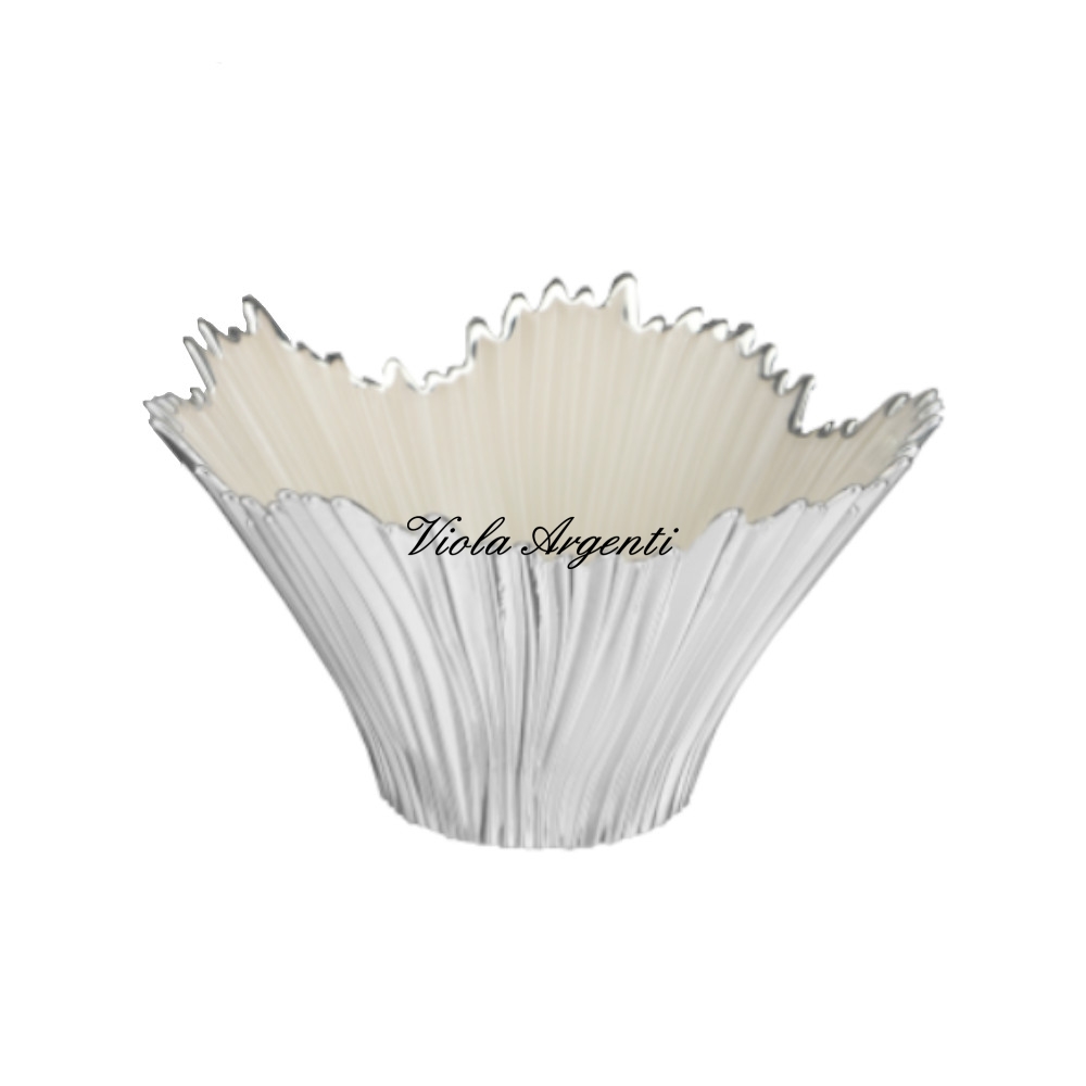 Ciotola venezia bianco perla di Viola Argenti. Argento online