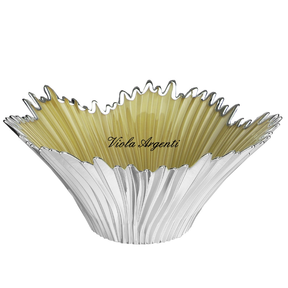 Pearl gold Venice bowl di Viola Argenti. Argento online