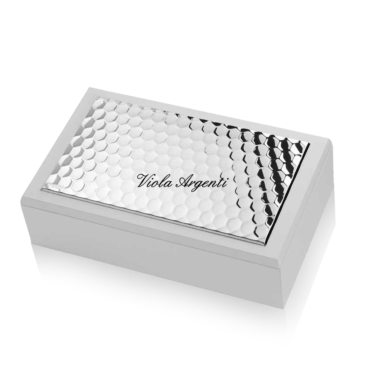 Rectangular white honeycomb box