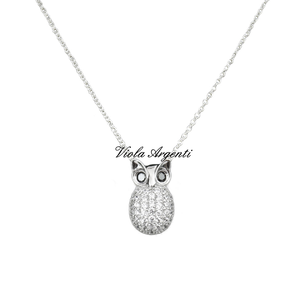 BABY OWL necklace di ibamboli. Argento online
