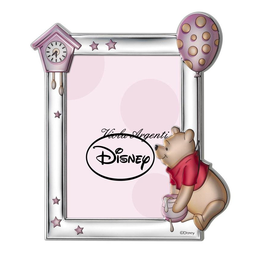 Cornice Winnie Pooh rosa di Walt Disney. Argento online