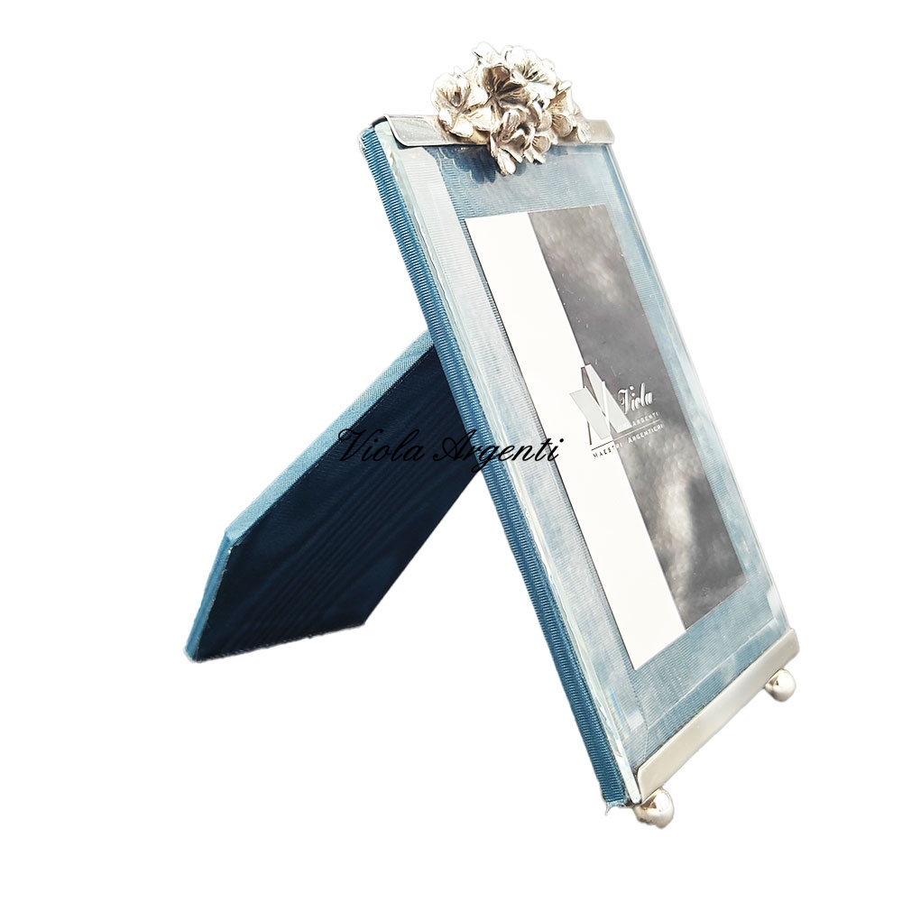 Cornice argento 925 con quadrifogli - 3