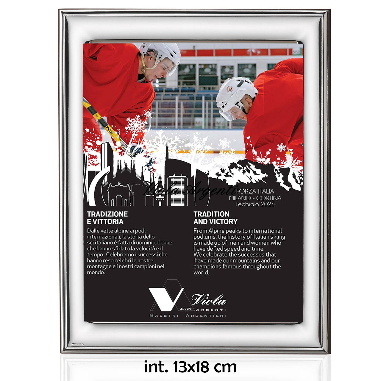 Smooth silver frame with ruler - 3