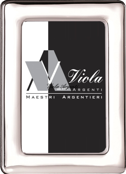 Cornice argento liscia