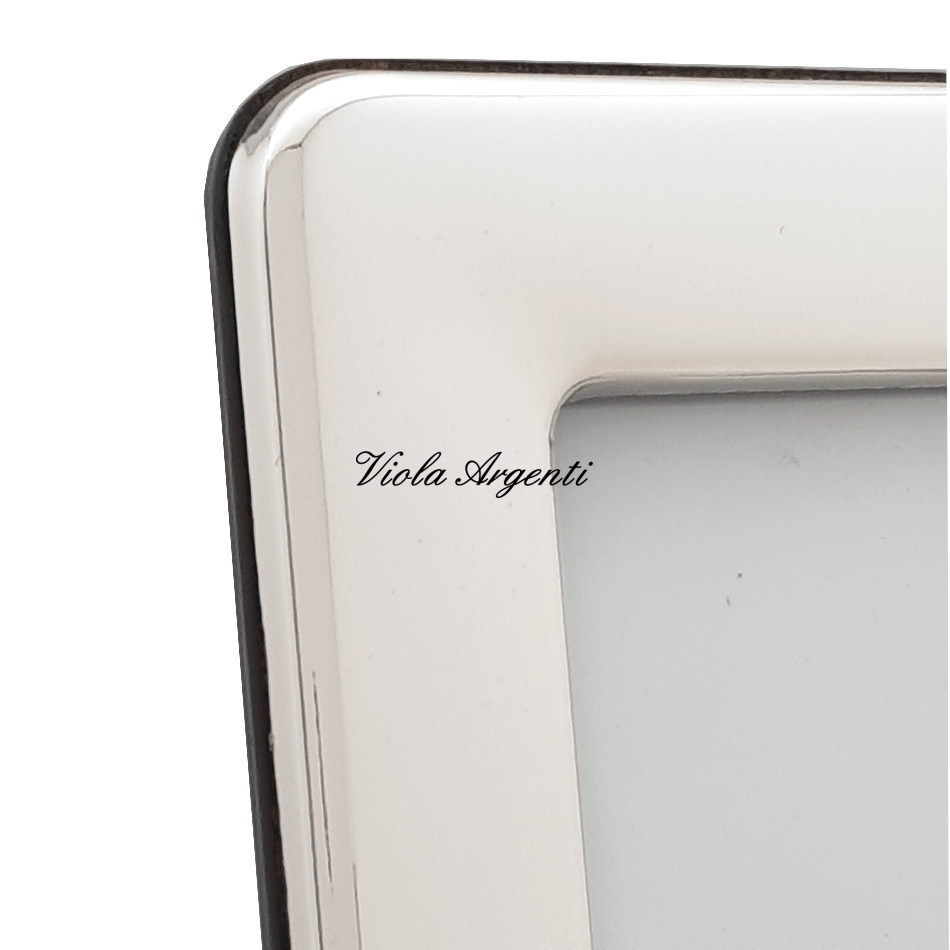 Cornice argento liscia - 4