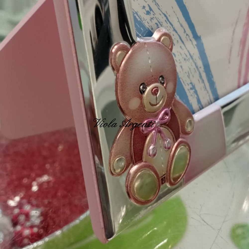 Pink heart bear frame - 3