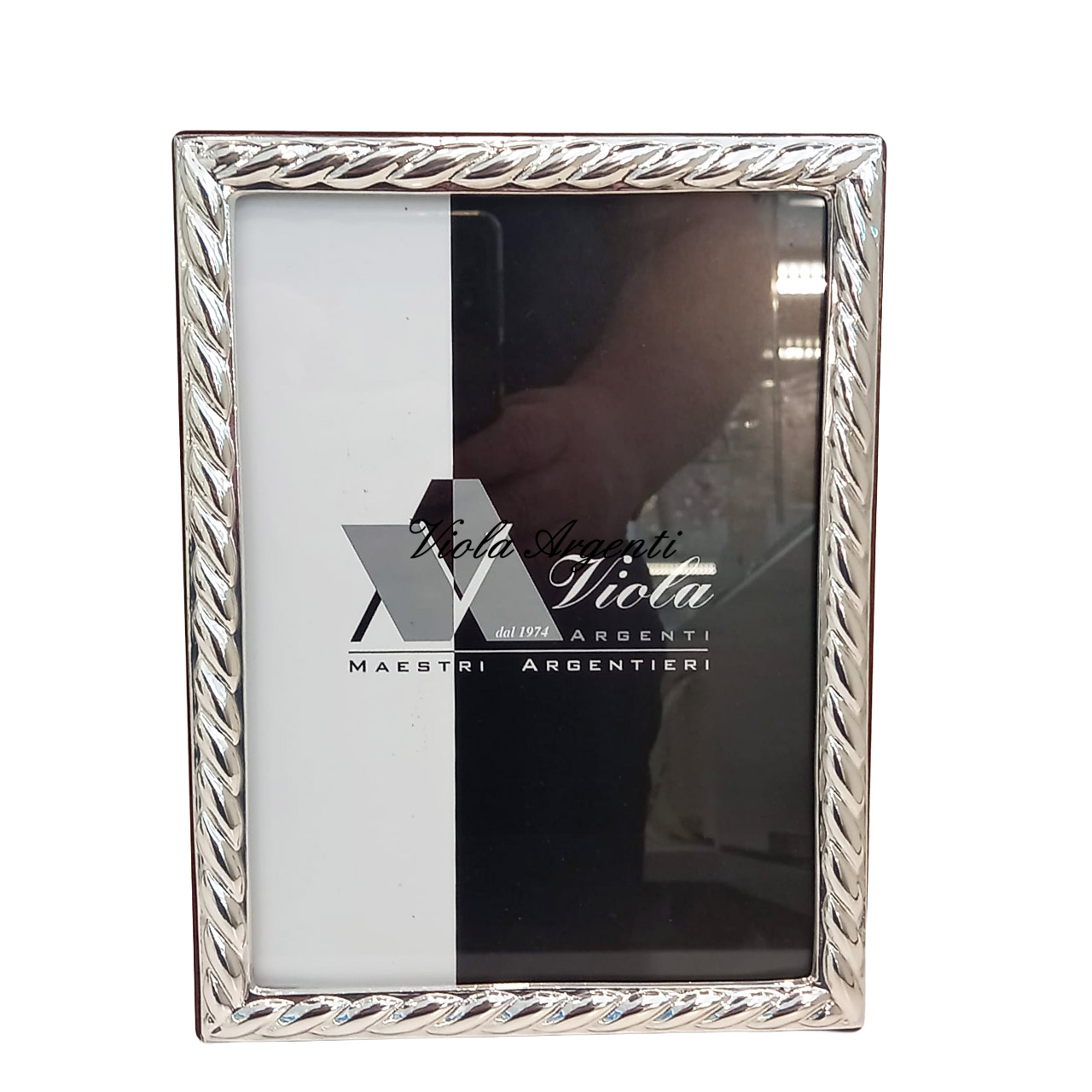 Cornice in argento 925 con lavorazione Intrecciata di . Argento online