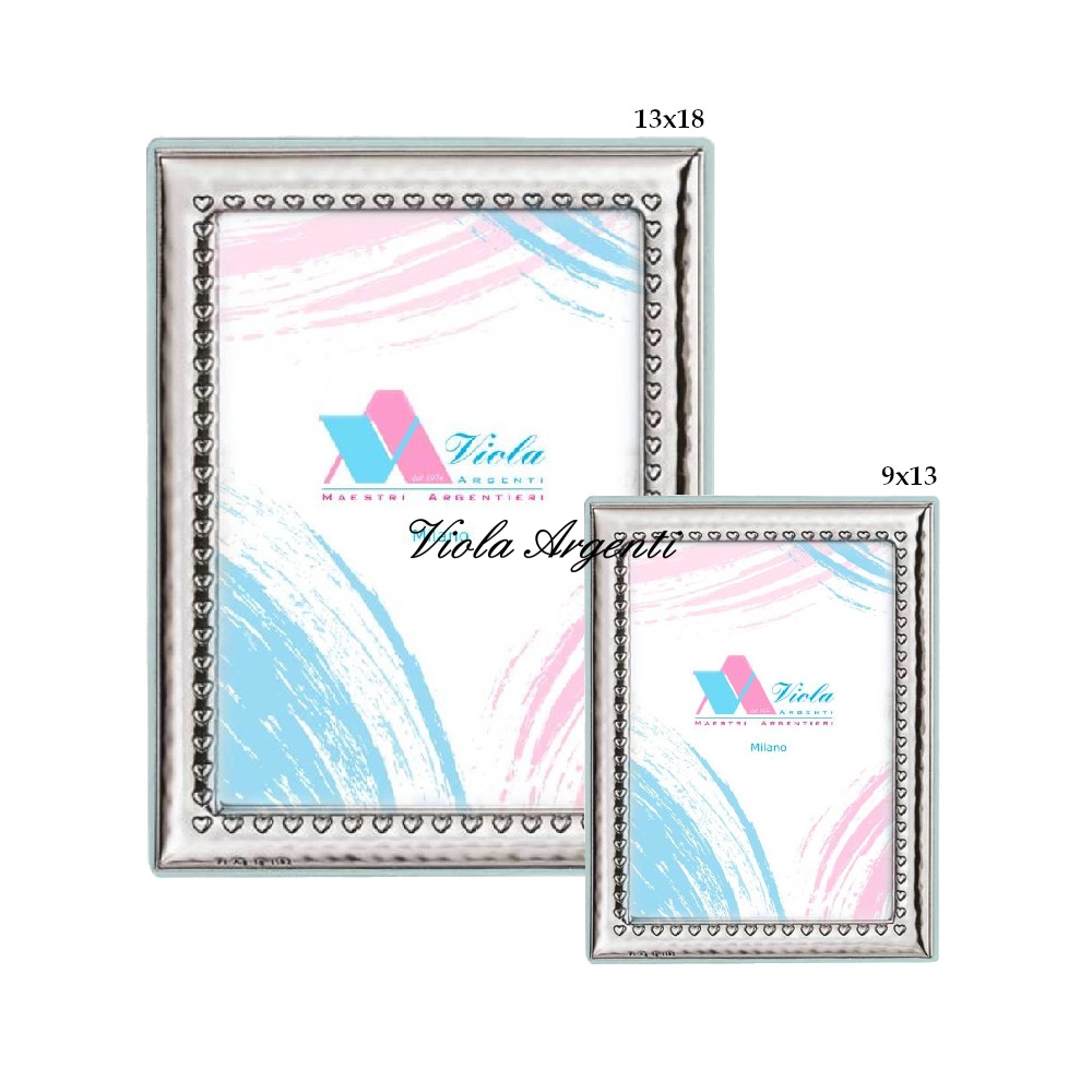 Light blue heart frame