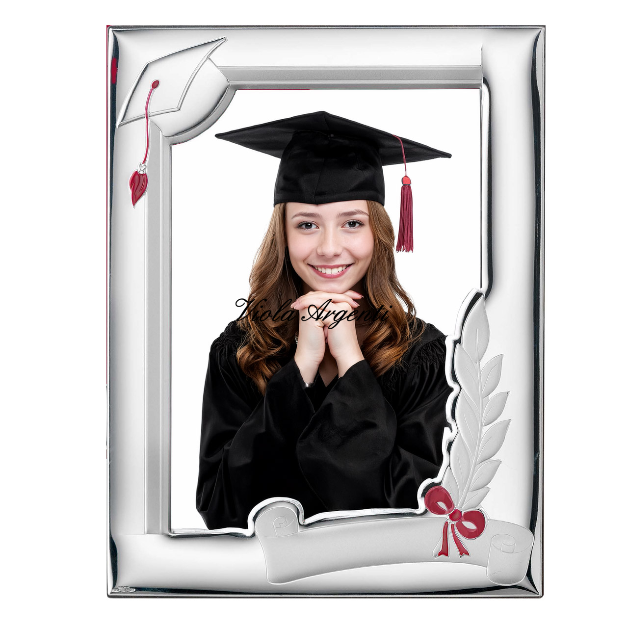 Graduation frame in Miro Silver 999 di . Argento online