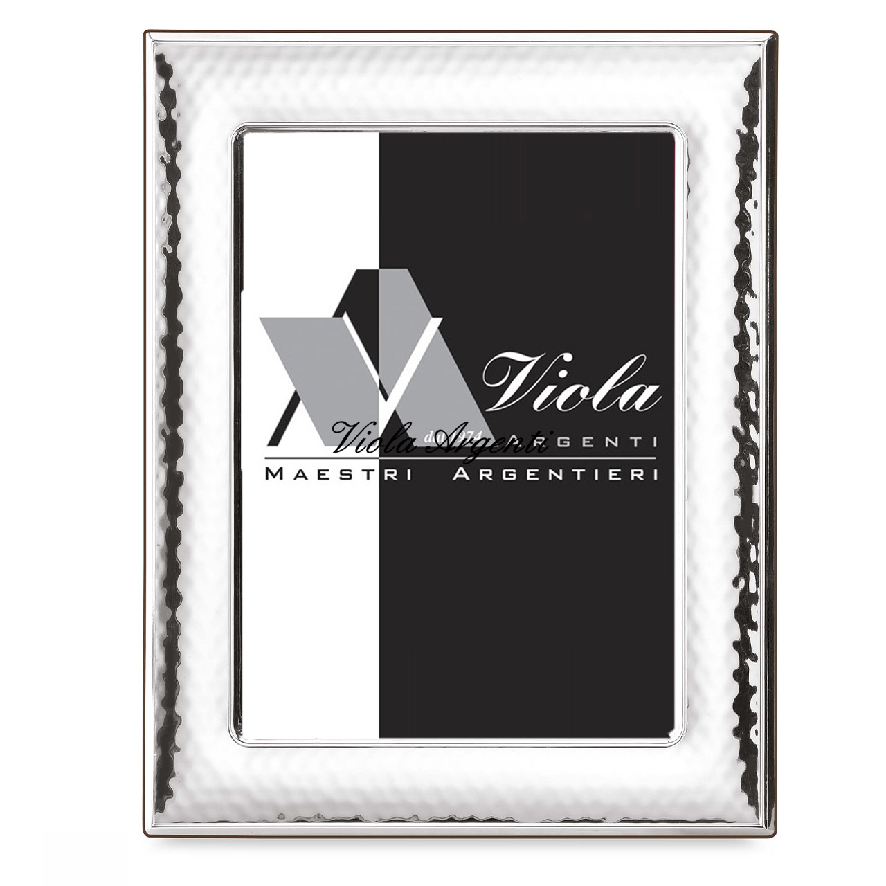 Hammered 925 sterling silver frame di . Argento online