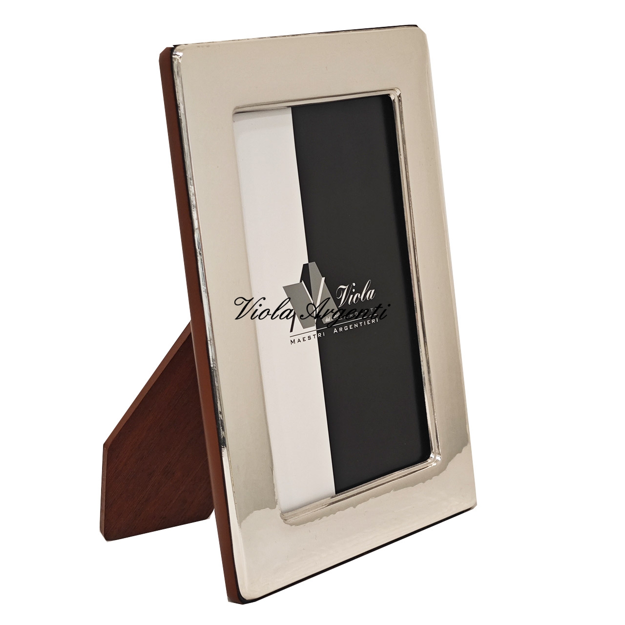 Cornice martellata argento