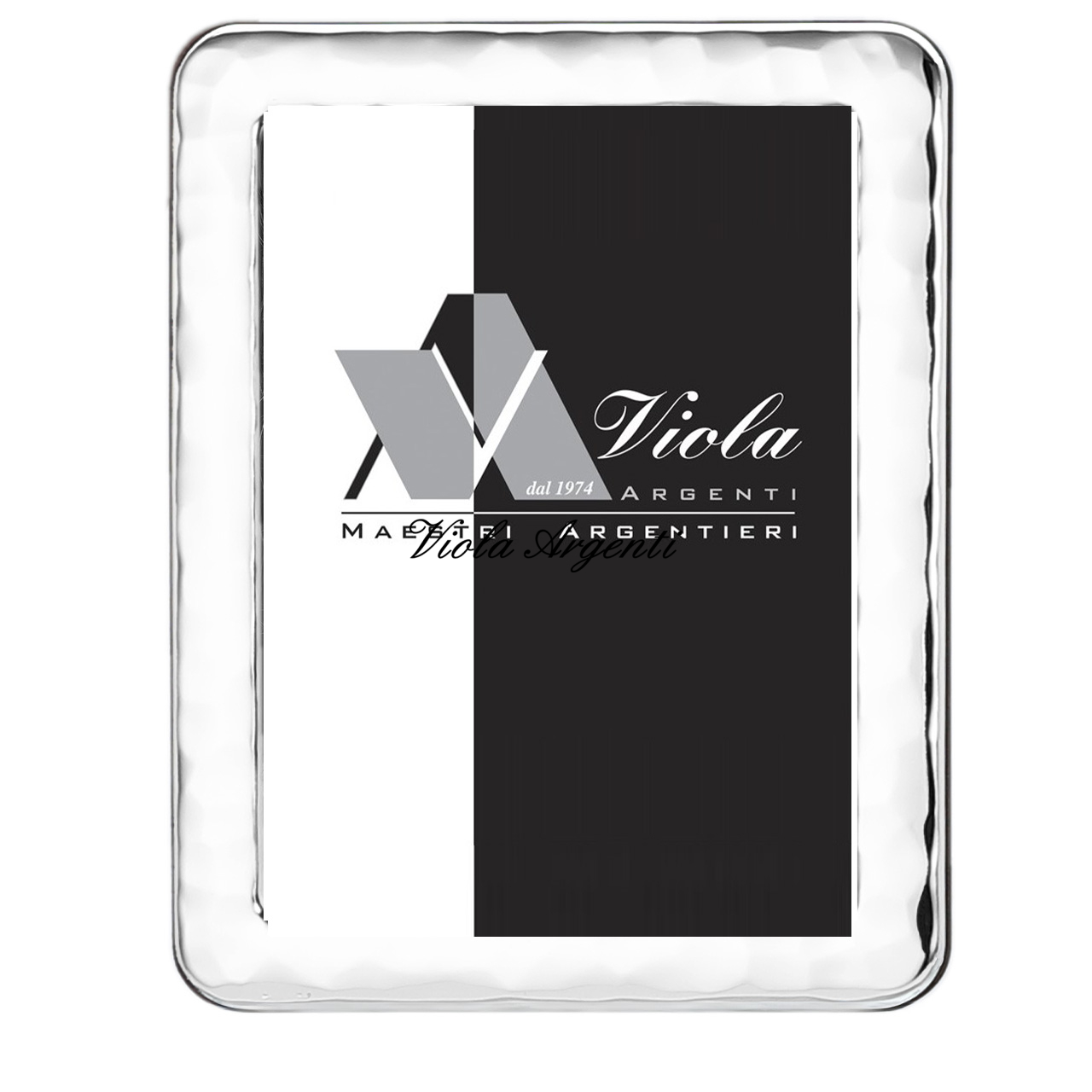 Cornice in argento 999 effetto battuto di . Argento online