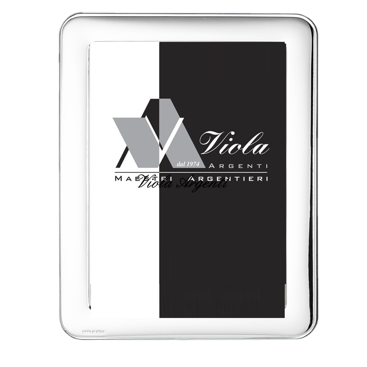 Cornice in argento 999 con lastra liscia di . Argento online