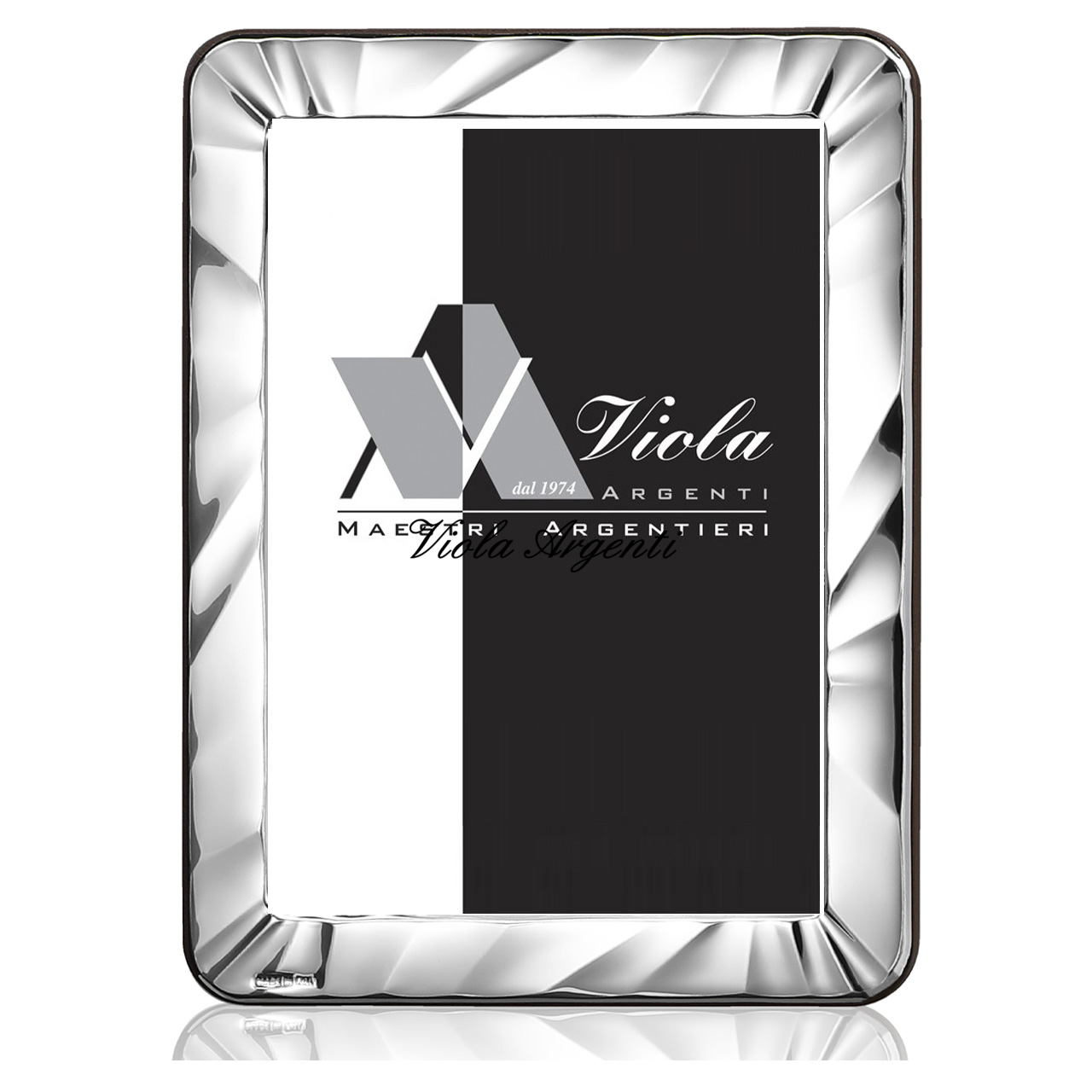 Cornice argento 999 con lastra a raggi di . Argento online