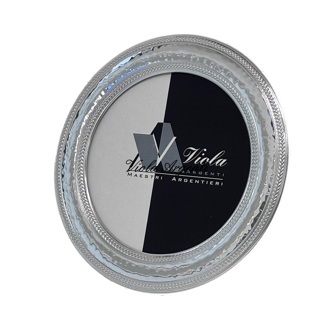Cornice tonda argento
