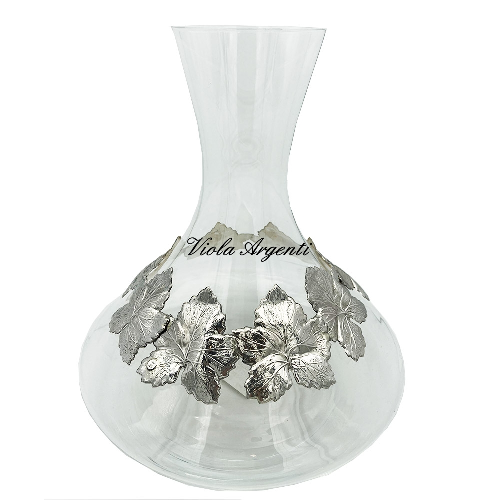 Ivy crystal decanter di Viola Argenti. Argento online