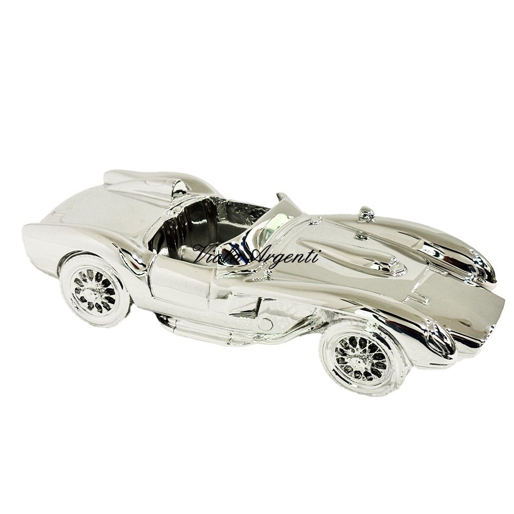 Silver Ferrari Cabrio Model