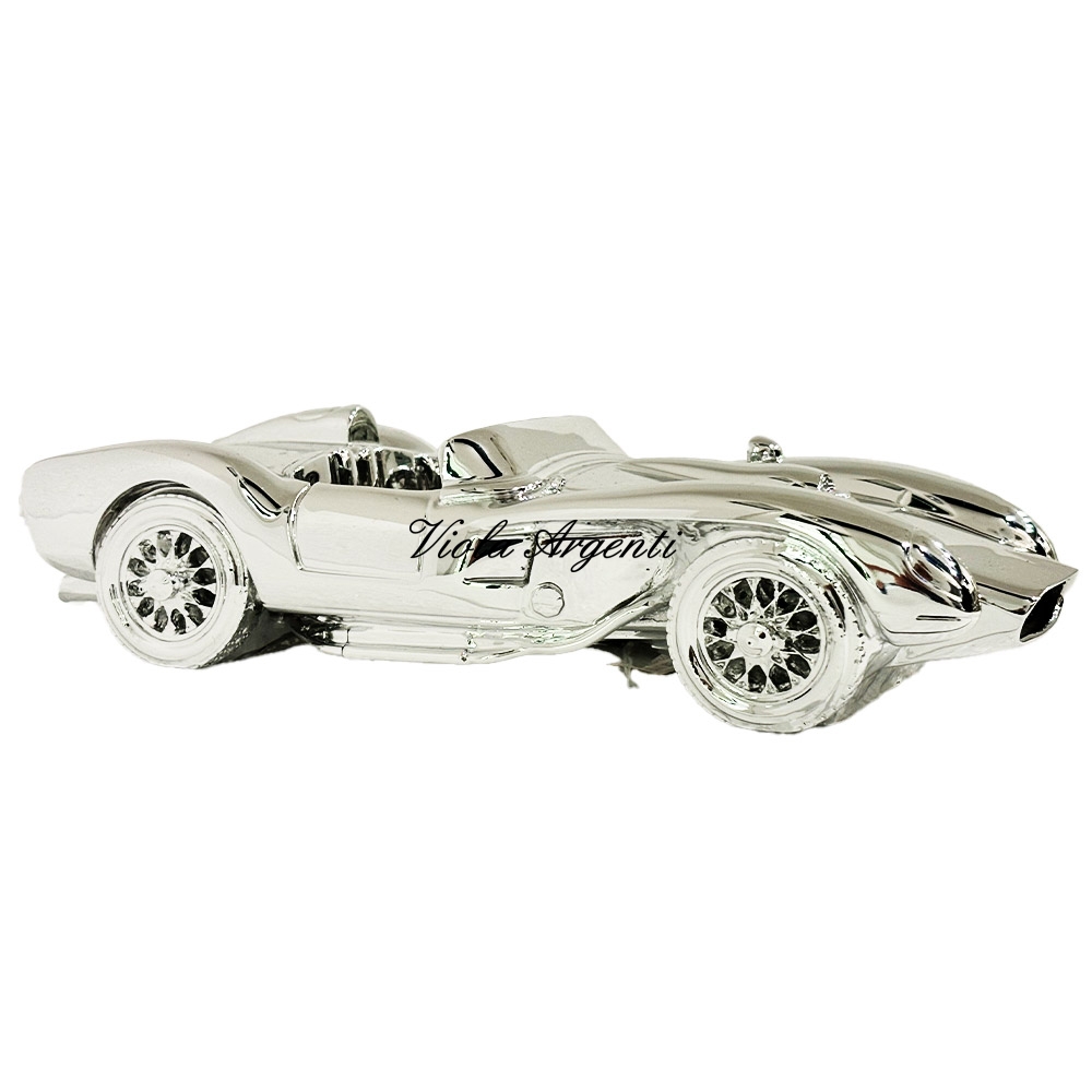 Silver Ferrari Cabrio Model