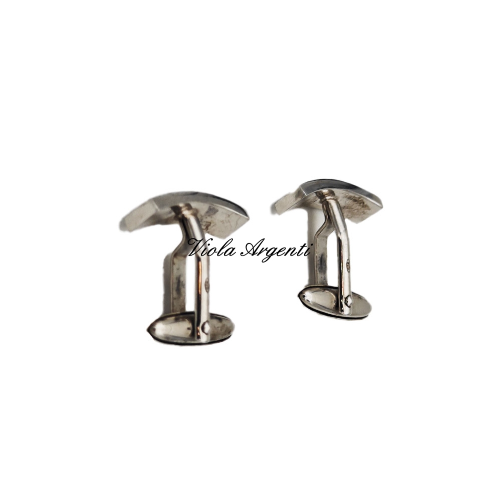 Silver cufflinks with Swarovski