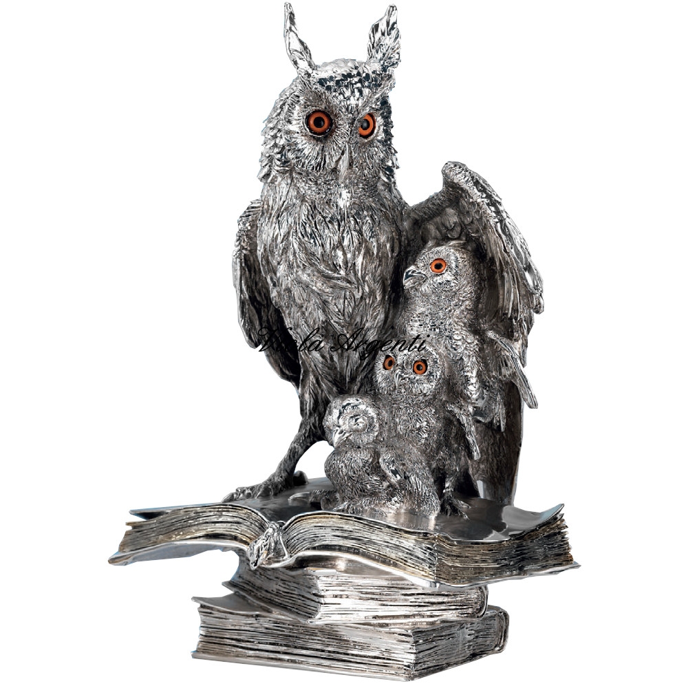 Owl family di Viola Argenti. Argento online