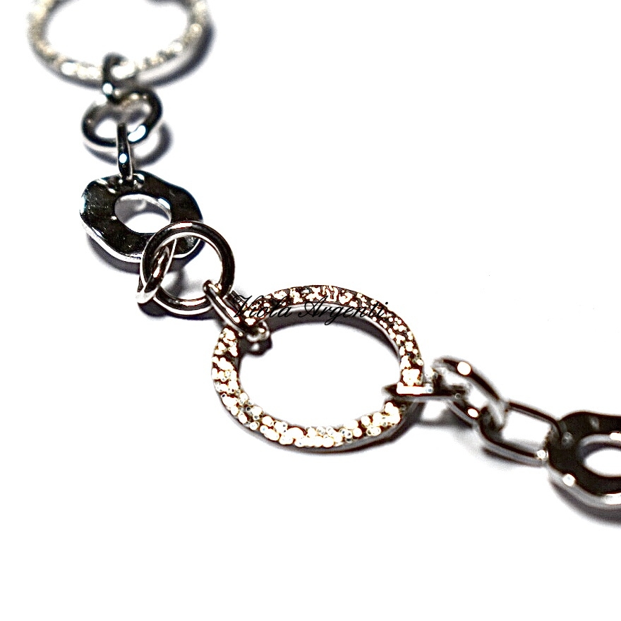 White gold circles bracelet - 3