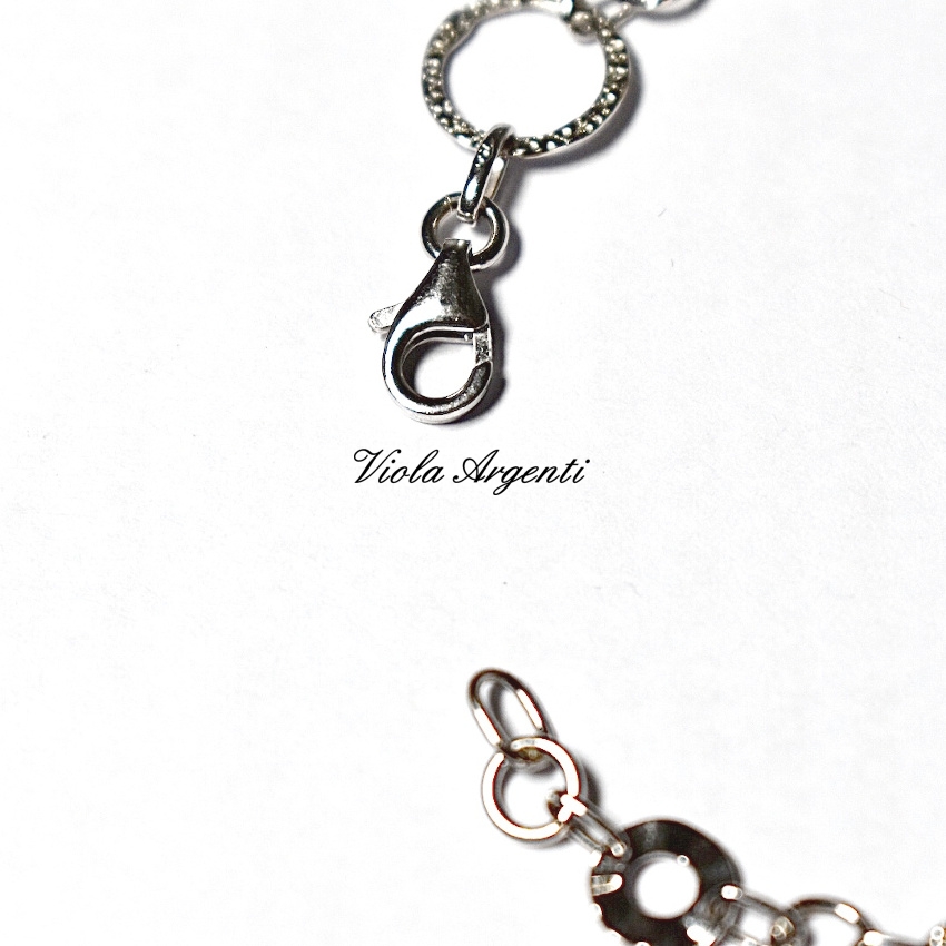 White gold circles bracelet - 4