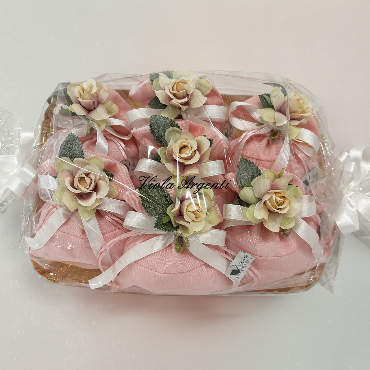 Kit 7 bomboniere con rose