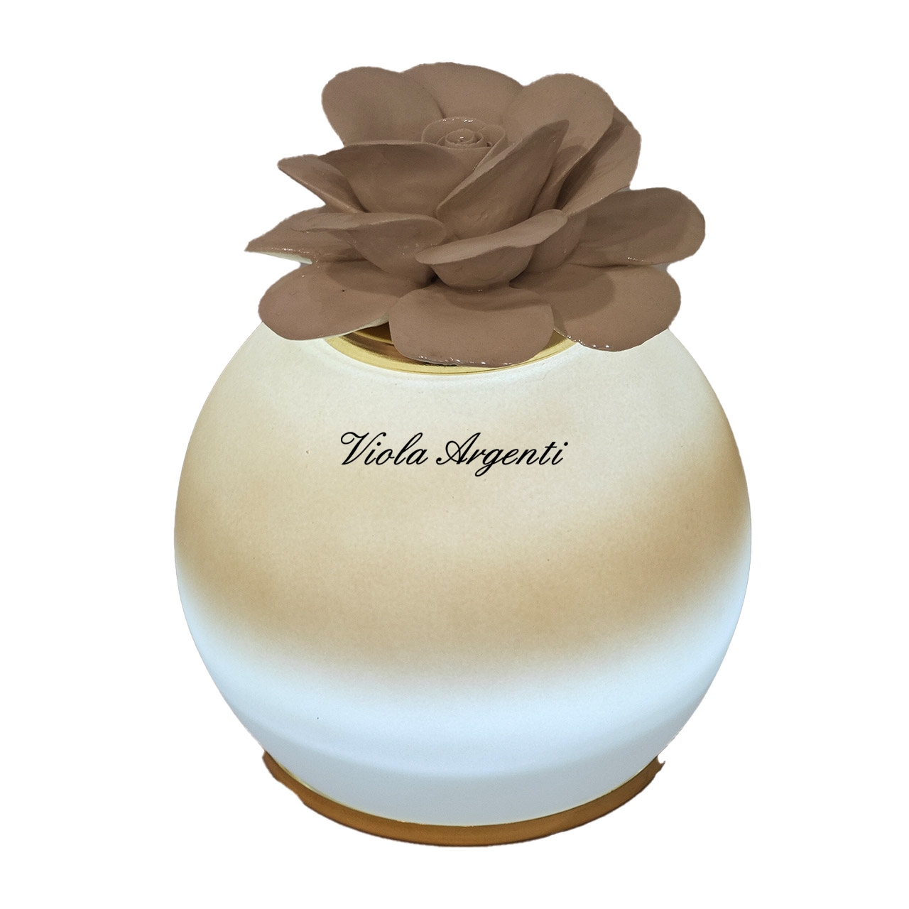 Lampada rosa di maggio bianca e avorio