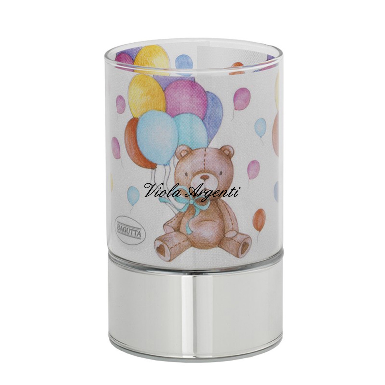 Night lamp with teddy bear and balloons