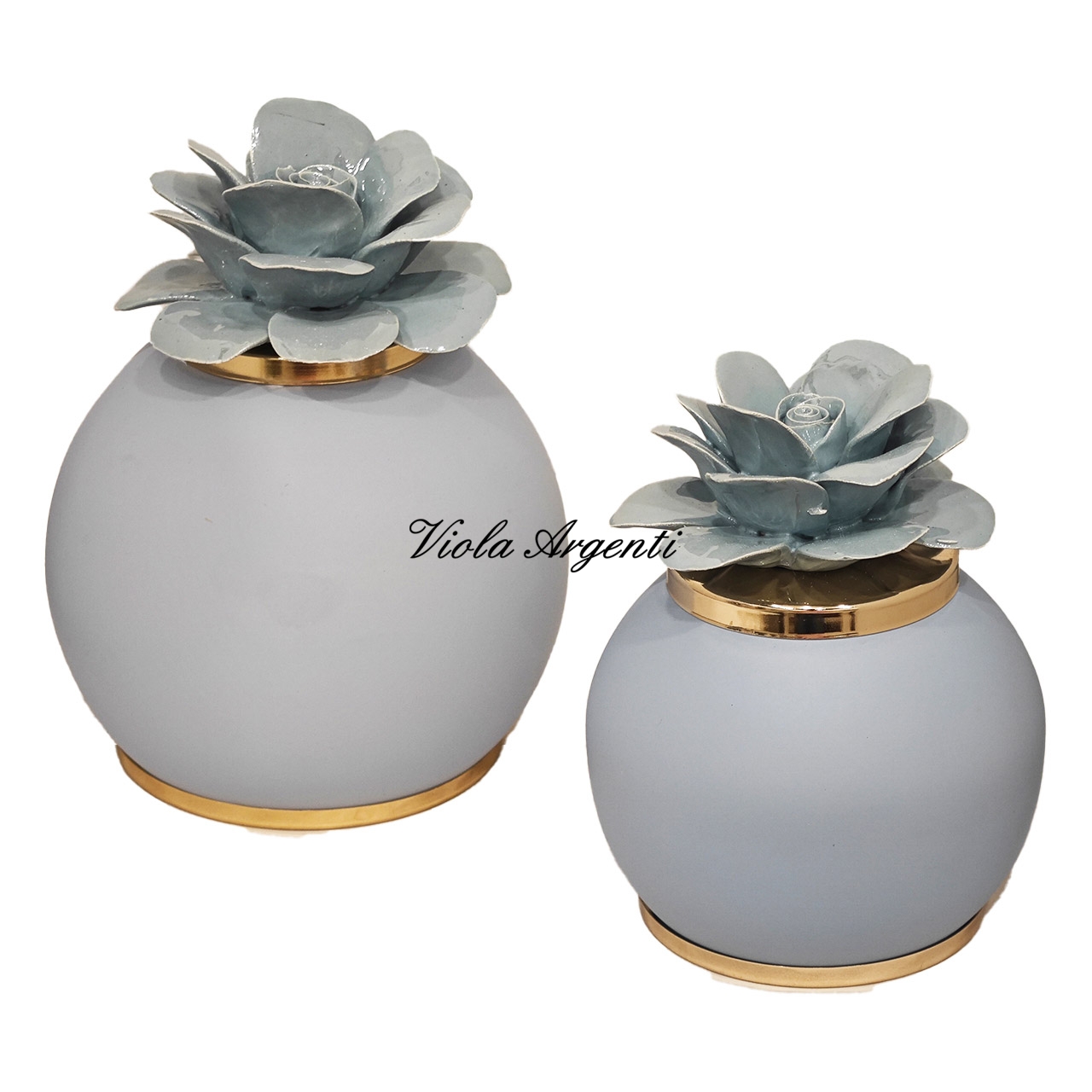 Lampada rosa di maggio azzurra - 4