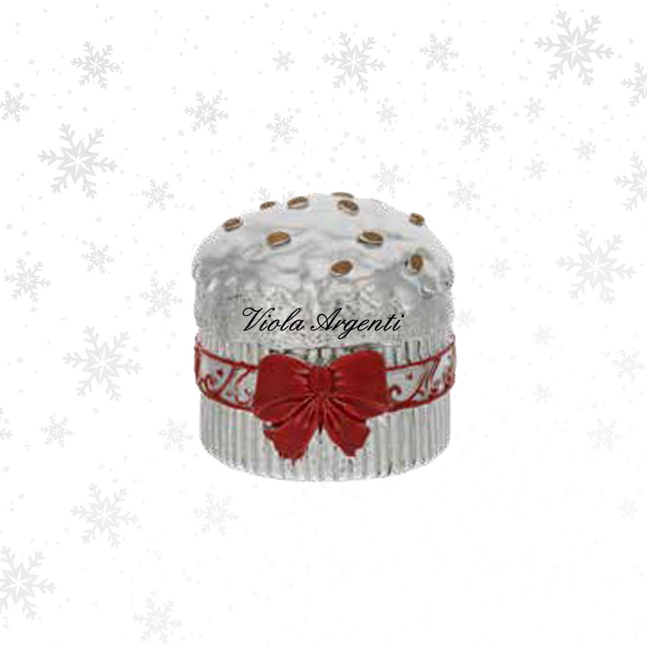 Mini panettone fiocco rosso