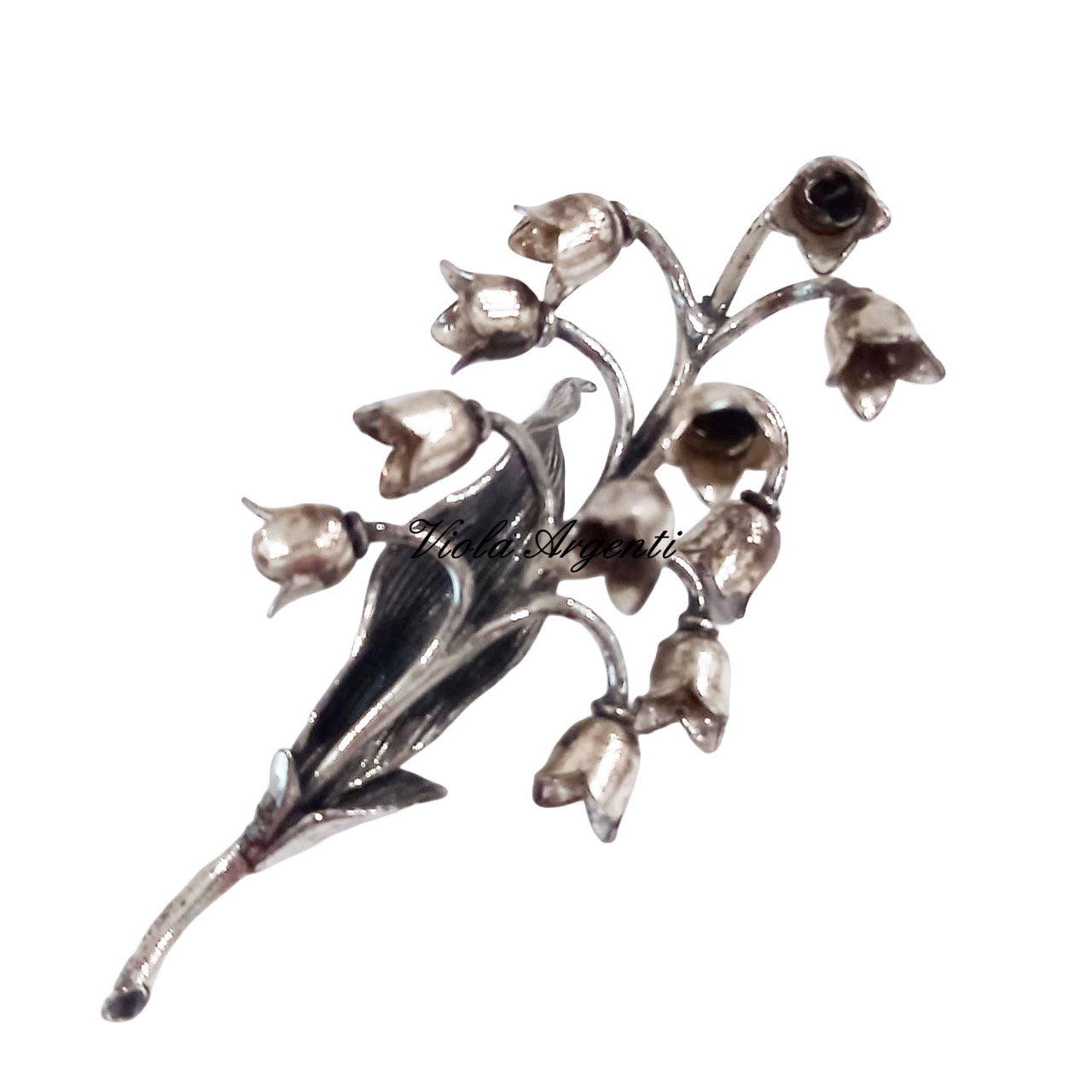 Lly of the valley in 800 silver