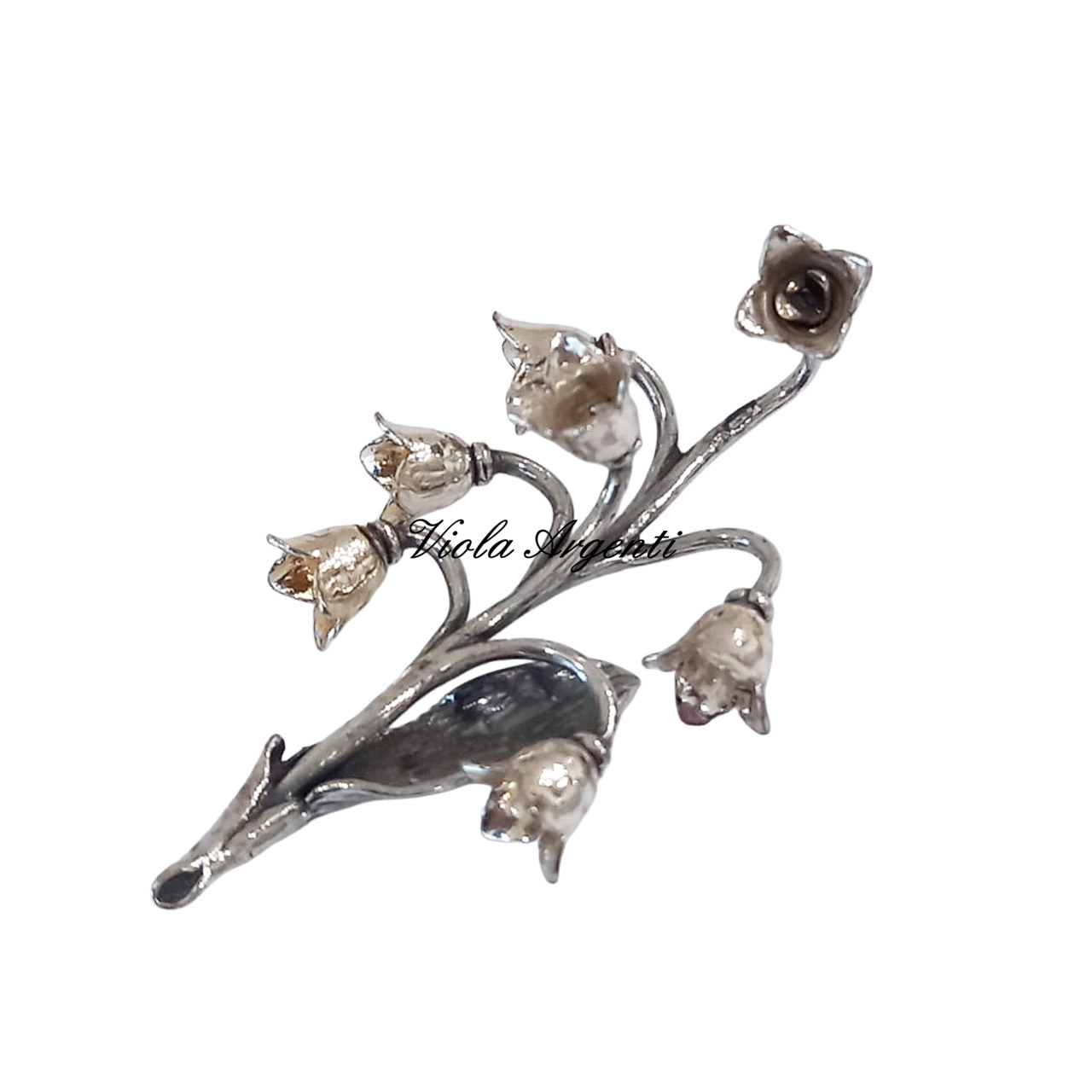 Lly of the valley in 800 silver