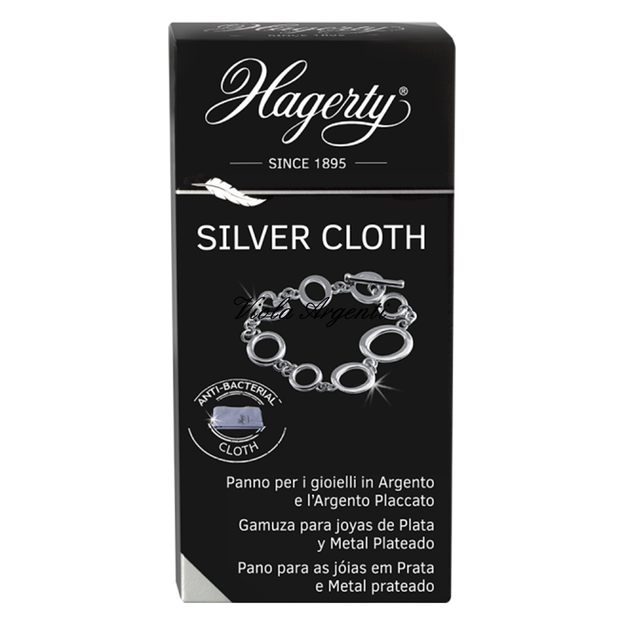 Silver jewellery cleaning cloth